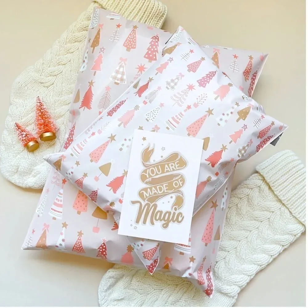 Poly mailers Mix 10x13 14.5x19 30pcs 6 insert cards 30 stickers